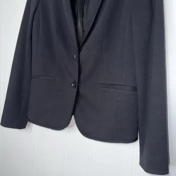 Talbots Women’s Aberdeen Blazer Black Cotton Blend Size 6 - Picture 4 of 6